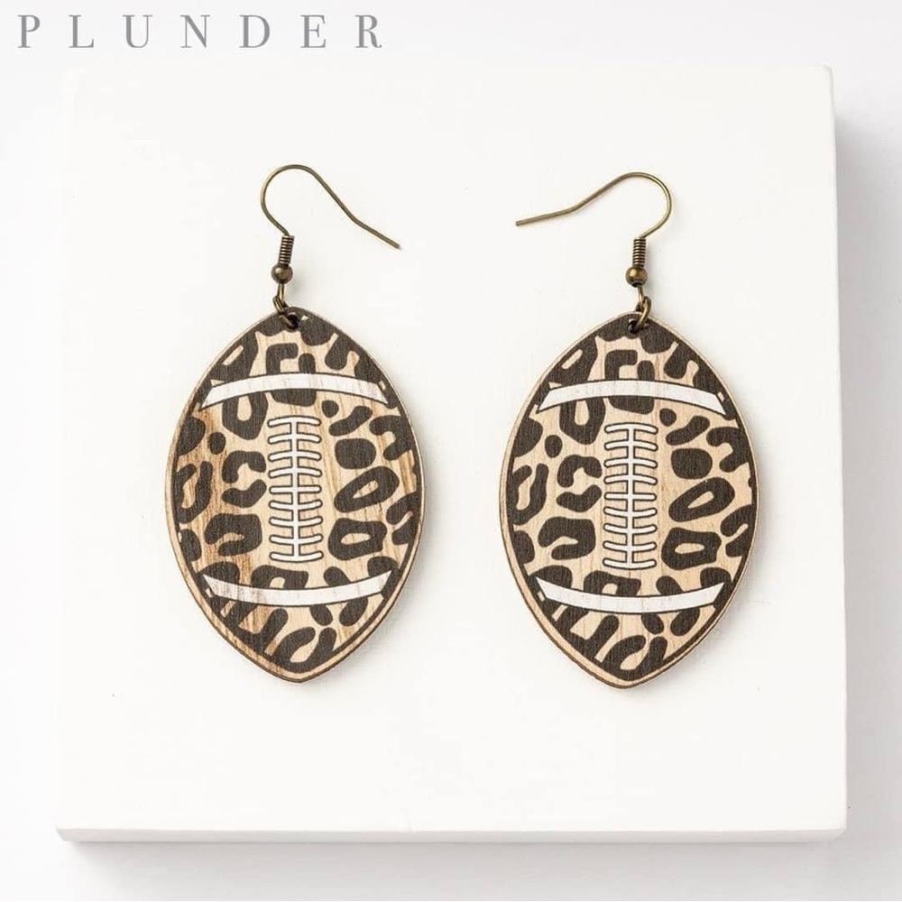 Plunder Football Earrings